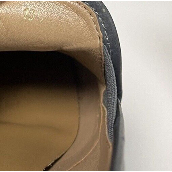 Everlane The Street Shoe Womens Size 10.5 Blue Leather Loafer Wedge Shoe Slip-On - Picture 7 of 9